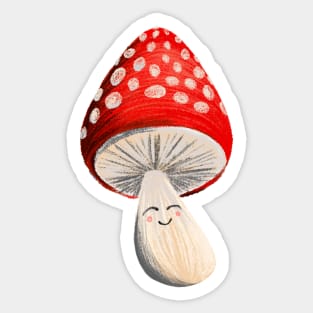 Friendly Mushroom Sticker